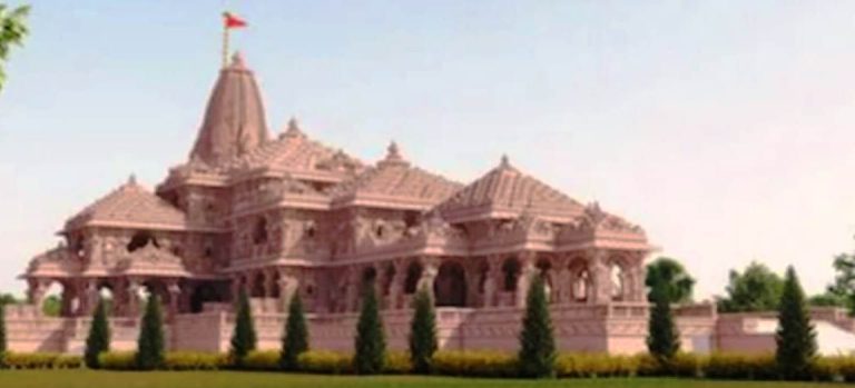অযোধ্যায় ভগবান রামের মূর্তির জন্য ৮ ফুট উঁচু সোনার প্রলেপ দেওয়া মার্বেল সিংহাসন/8 feet high gold plated marble throne for Lord Ram idol in Ayodhya